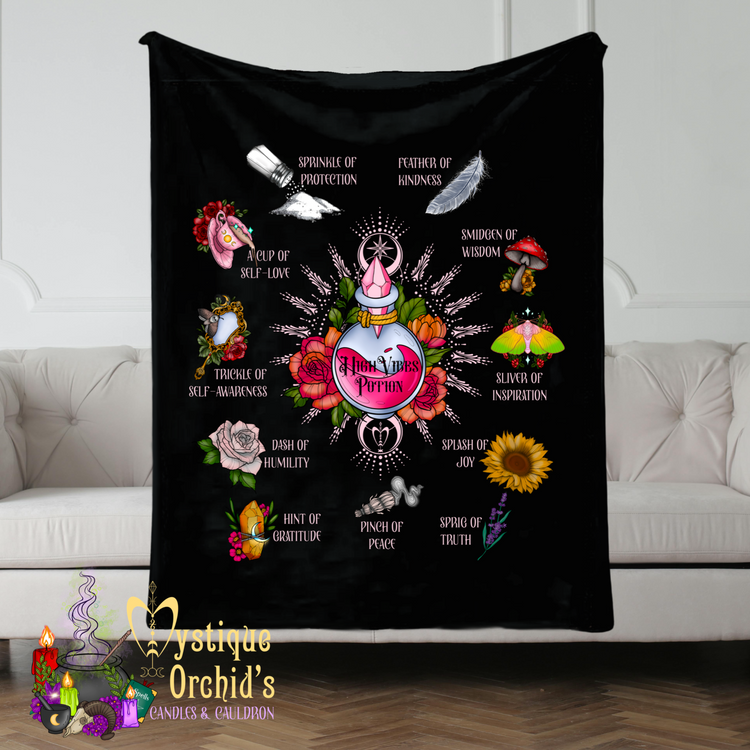 “High Vibes” Potion blanket