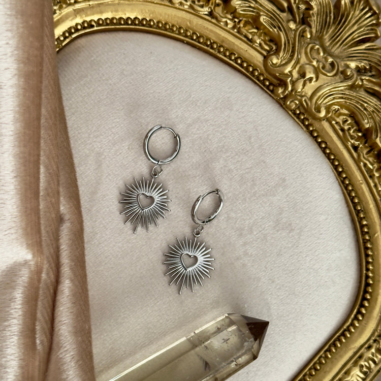 π€ Sacred Heart π€ Huggies Hoop Earrings