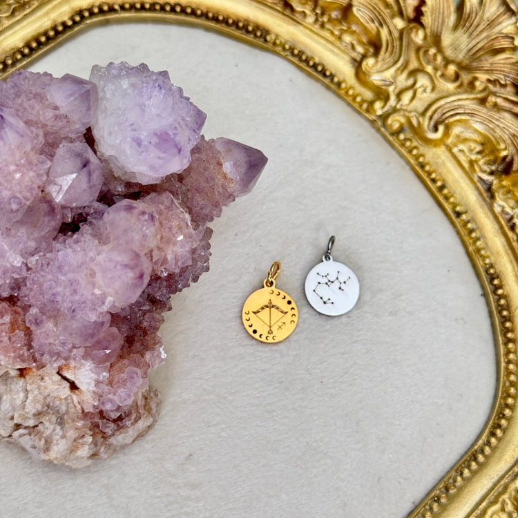 ♏️♑️ Star Sign ♒️♓️ mini round charms