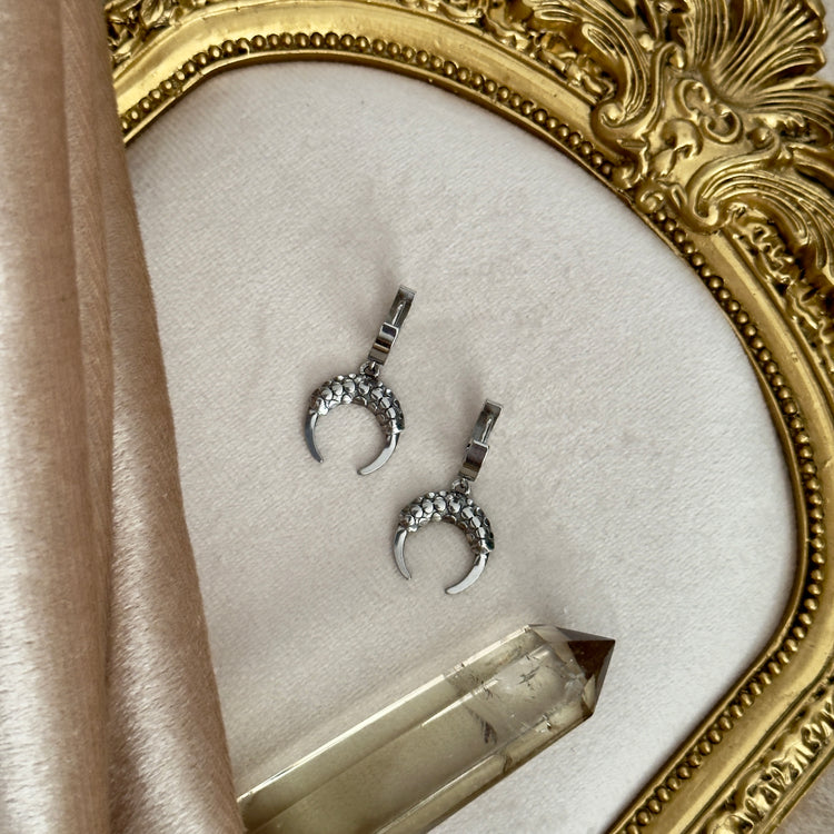 π Luna Horn π Huggies Hoop Earrings
