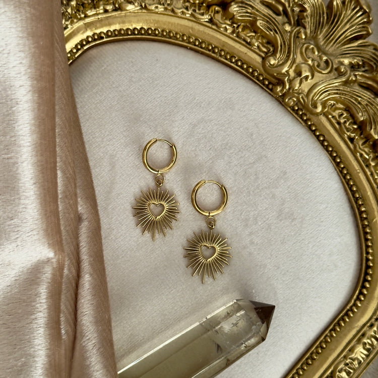 π€ Sacred Heart π€ Huggies Hoop Earrings