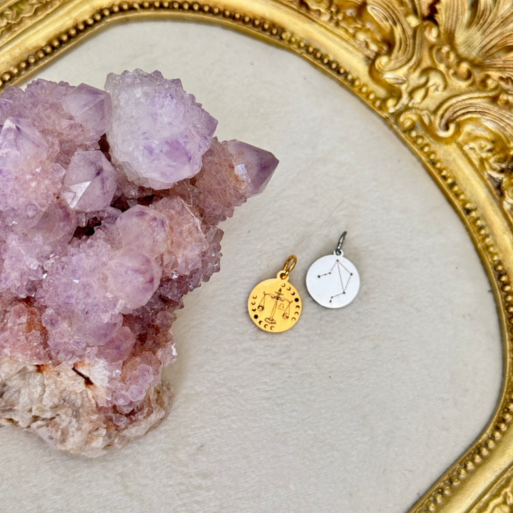 ♏️♑️ Star Sign ♒️♓️ mini round charms