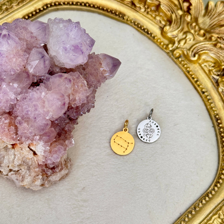 ♏️♑️ Star Sign ♒️♓️ mini round charms